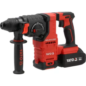   YATO YT-827725 Akkumulátoros fúrókalapács 18V 4Ah SDS Plus 2,4J szénkefe nélküli motor (1x akku + töltő)