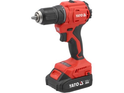 YATO YT-8277905 Akkus fúró-csavarozó 45 Nm szénkefe nélküli 18 V (2 x 2,0 Ah akku + töltő)