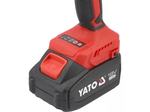 YATO YT-8277925 Akkus ütvecsavarozó 1/2" 350 Nm szénkefe nélkül 18 V (2 x 4,0 Ah akku + töltő)