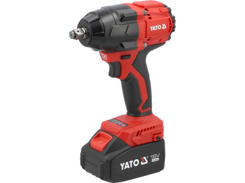 YATO YT-8277935 Akkus ütvecsavarozó 1/2" 800 Nm szénkefe nélkül 18 V (2 x 4,0 Ah akku + töltő)