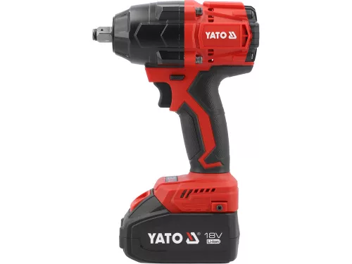 YATO YT-8277935 Akkus ütvecsavarozó 1/2" 800 Nm szénkefe nélkül 18 V (2 x 4,0 Ah akku + töltő)