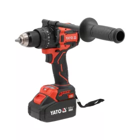   YATO YT-827880 Akkumulátoros fúró-csavarozó szénkefe nélküli motorral 18V (1 x 4.0 Ah + töltő)