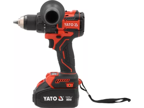 YATO YT-827881 Akkumulátoros fúró-csavarozó szénkefe nélküli motorral 18V (2 x 4.0 Ah + töltő)