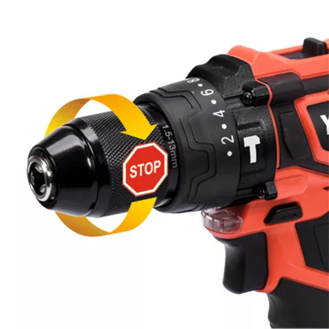 YATO YT-82796 Akkus ütvefúró-csavarozó 42 Nm szénkefe nélküli 18 V Li-Ion (1 x 2,0 Ah akku + töltő)