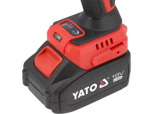 YATO YT-828071 Akkus ütvecsavarozó 1/2 Col 1200 Nm szénkefe nélküli 18 V (1 x 4,0 Ah + töltő)