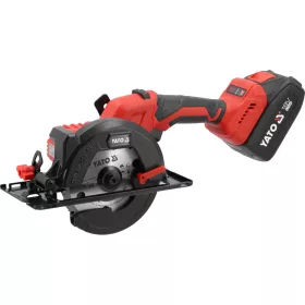   YATO YT-8281185 Akkus körfűrész 140 mm szénkefe nélküli 18 V (2 x 4,0 Ah akku + töltő)