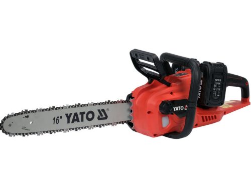 YATO YT-828131 Akkus láncfűrész 16" 2 x 18 V (2 x 4,0 Ah akksi + töltő)