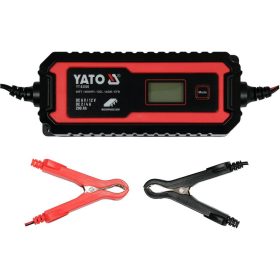   YATO YT-83000 Akkumulátor töltő 6/12 V 2/4 A max. 200 Ah LCD kijelző
