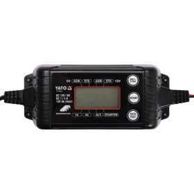   YATO YT-83033 Akkumulátor töltő 6/12 V 1/4 A max. 120 Ah LCD kijelző