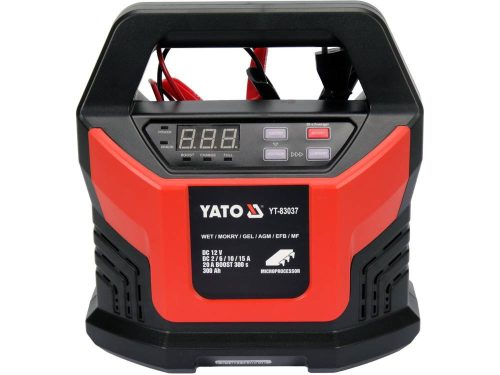 YATO YT-83037 Akkumulátor töltő 12 V / 20 A / max. 300 Ah