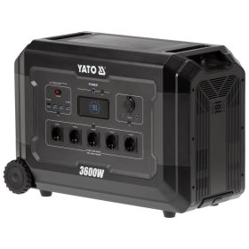 YATO YT-83096 Hordozható erőmű 3600W, 3072WH LIFEPO4, EPS
