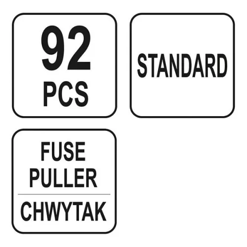 YATO YT-83142 Biztosíték készlet 92 részes általános