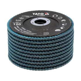   YATO YT-833004 Kék lamellás csiszolókorong P120 125 mm (10 db/csomag)