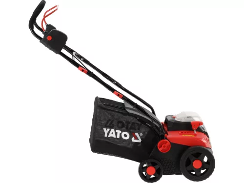 YATO YT-84842 Akkumulátoros gyepszellőztető szénkefe nélküli motorral(akku + töltő nélkül)