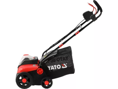 YATO YT-84842 Akkumulátoros gyepszellőztető szénkefe nélküli motorral(akku + töltő nélkül)