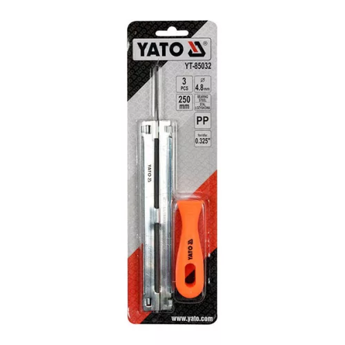 YATO YT-85032 Kerek láncreszelő vezetővel és nyéllel 4,8 mm
