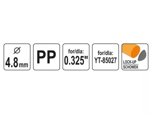 YATO YT-85067 Foggantyú 4,8 mm láncfűrész reszelőhöz