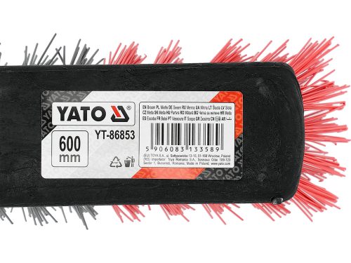 YATO YT-86853 Kültéri seprű 600 mm széles fejjel, 1400mm hosszú nyéllel
